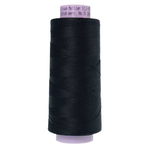 4000 - Black Silk Finish Cotton 50 Thread - Large Spool
